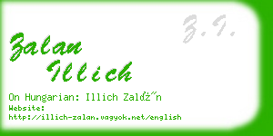 zalan illich business card